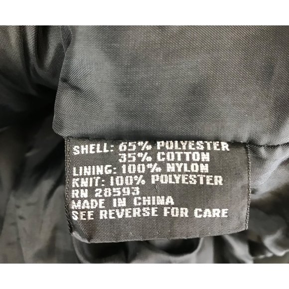 Members Only Jacket Mens Black Flight Bomber Zip Up XL - Picture 7 of 8